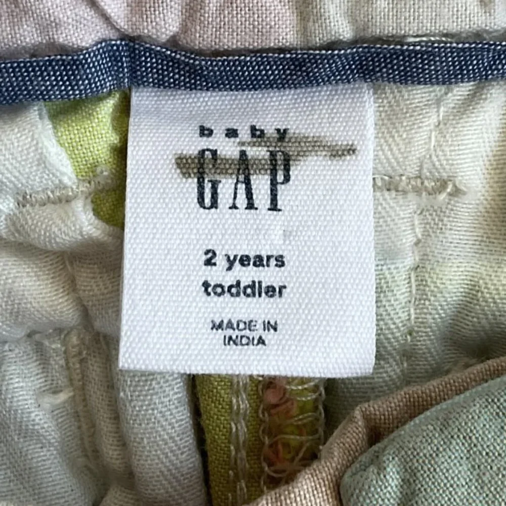 BABY GAP  PASTEL PLAID PREPPY SHORTS